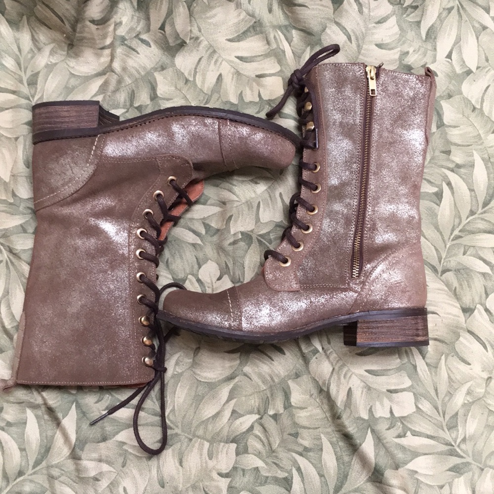 Unity In Diversity Brown Shimmer Boots - image 2